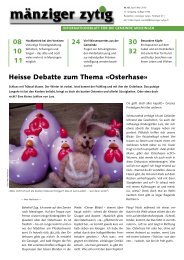 08 10 11 Heisse Debatte zum Thema «Osterhase ... - Mänziger Zytig