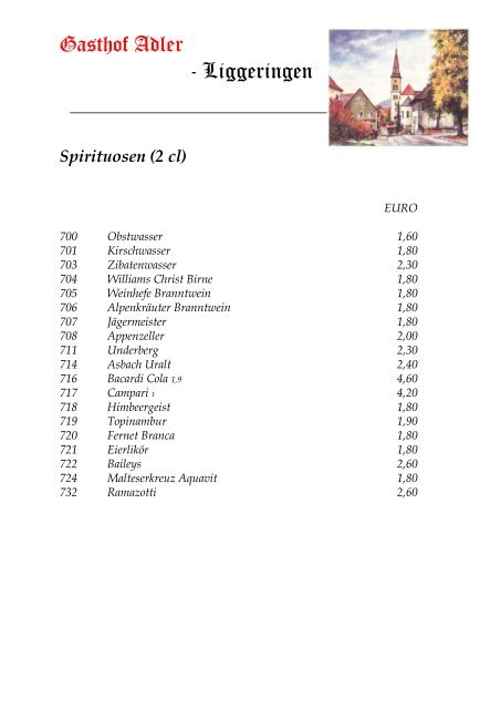 Gasthof Adler - Liggeringen - adler-liggeringen.de