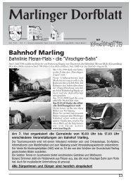 Marlinger Dorfblatt - Mai 05 - Marling Info