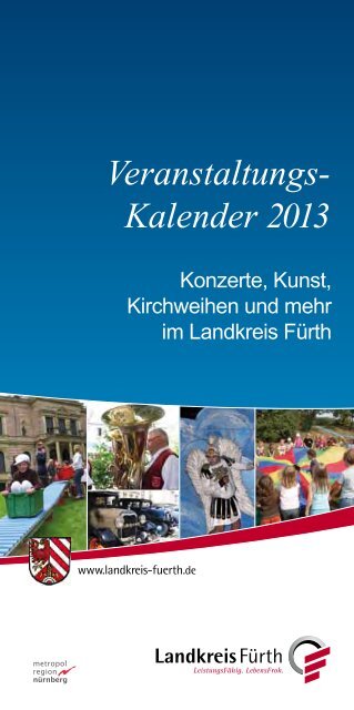 Veranstaltungs- Kalender 2013 - Landkreis-Fürth