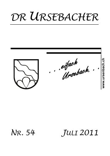 Juli 2011 - Ursenbach