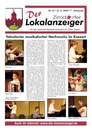 Bekanntmachungen der Stadt Zirndorf - Die Lokalanzeiger