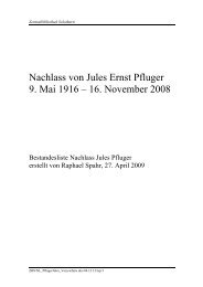 Jules Ernst Pfluger - Zentralbibliothek Solothurn
