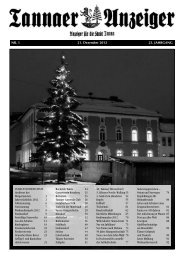 Jahresanzeiger 2012 - Stadtverwaltung Tanna