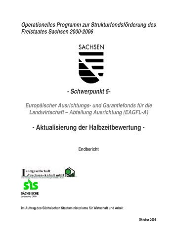 Aktualisierung der Halbzeitbewertung OP 2000-2006- Endbericht ...