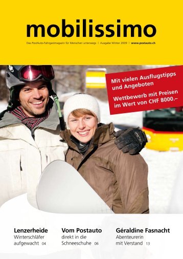 mobilissimo WinterLink wird in einem neuen Fenster - Postauto