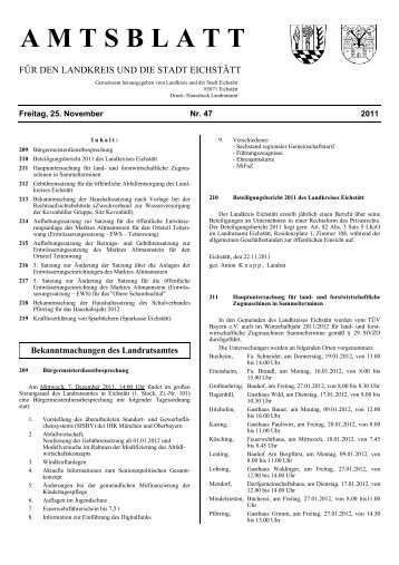 AMTSBLATT - Landkreis Eichstätt