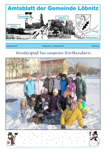 2013-02-15 Löbnitz Ausgabe 02 - Gemeinde Löbnitz