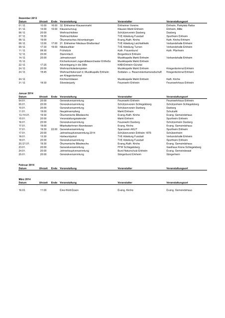 13-01-22 Veranstaltungskalender 2013 gültige ... - Markt Erkheim