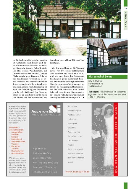 Bielefelds - Hochzeitsmagazin Bielefeld