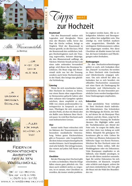 Bielefelds - Hochzeitsmagazin Bielefeld