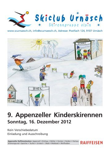 Programmheft 9. Appenzeller Kinderskirennen - Ebenalp