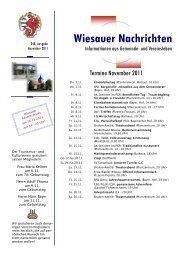 Wiesauer Nachrichten - Markt Wiesau