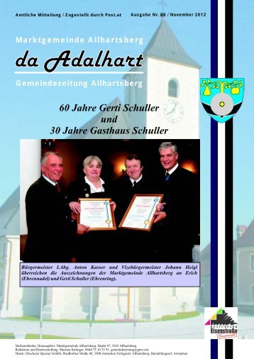 60 Jahre Gerti Schuller und 30 Jahre Gasthaus Schuller