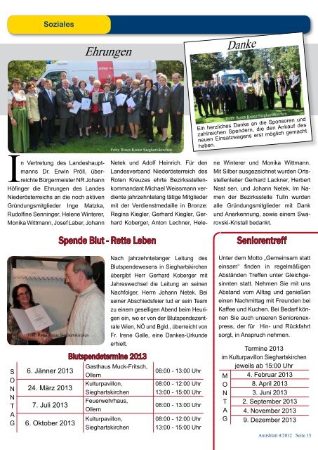 Amtsblatt Nr. 4/2012 - Sieghartskirchen