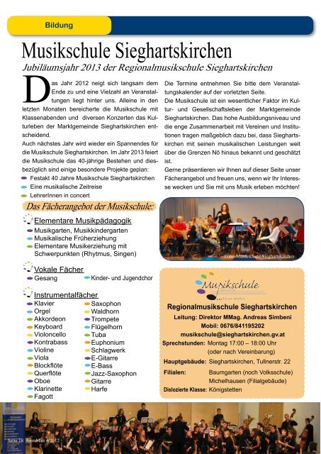 Amtsblatt Nr. 4/2012 - Sieghartskirchen