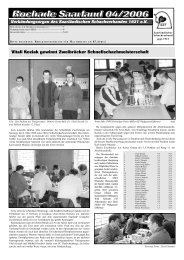 Rochade Saarland 04/2006 - Saarländischer Schachverband 1921 eV