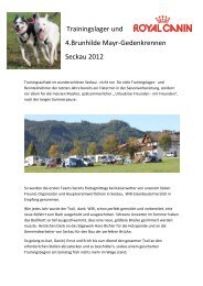 Bericht und Fotos ÖSHS Schlittenhunde-Wagenrennen Seckau 2012