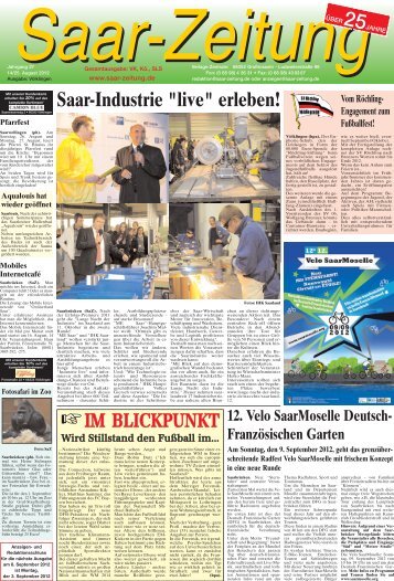 25.08.2012 - Saar-Zeitung