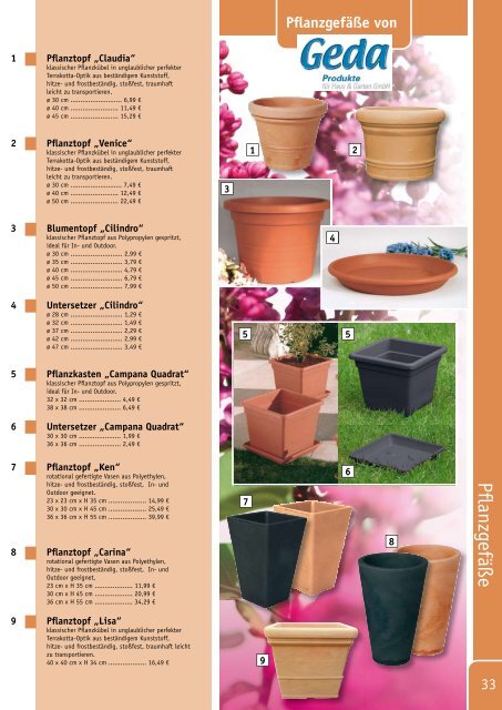 Pflanzgefäße für Ihren Garten & Balkon - Kiebitzmarkt