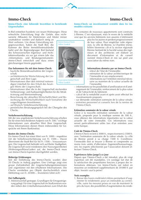 HEV-Information Nr. 98 - Hauseigentümerverbandes Biel