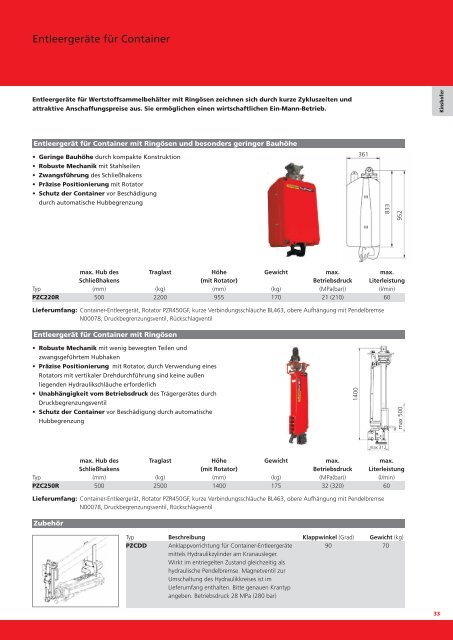 PALFINGER Equipment Katalog Download