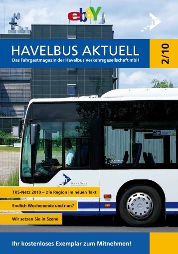 Das Fahrgastmagazin der Havelbus Verkehrsgesellschaft mbH