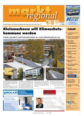 Kleinmachnow will Klimaschutz- kommune werden - markt regional