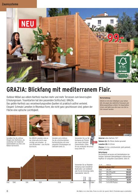 Natürlich Holz! Kreative Ideen und Systeme für Garten und Terrasse