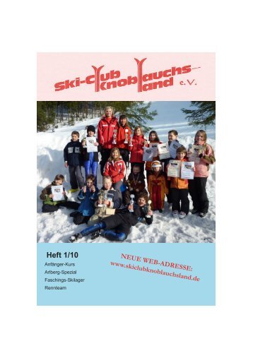 Heft 01/10 - Skiclub Knoblauchsland