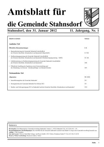 Amtsblatt für - Ratsinfo-online.net