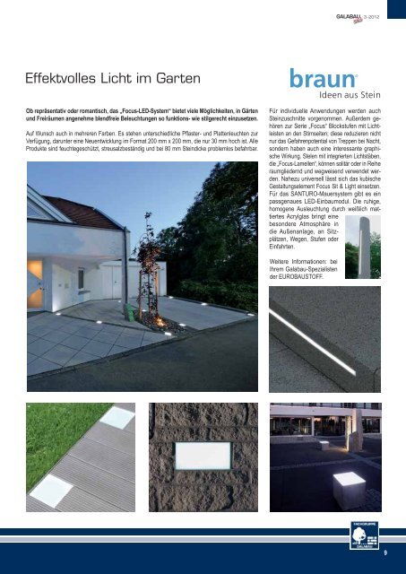 Galabau-Aktuell Ausgabe 3/2012 - Beinbrech GmbH & Co. KG
