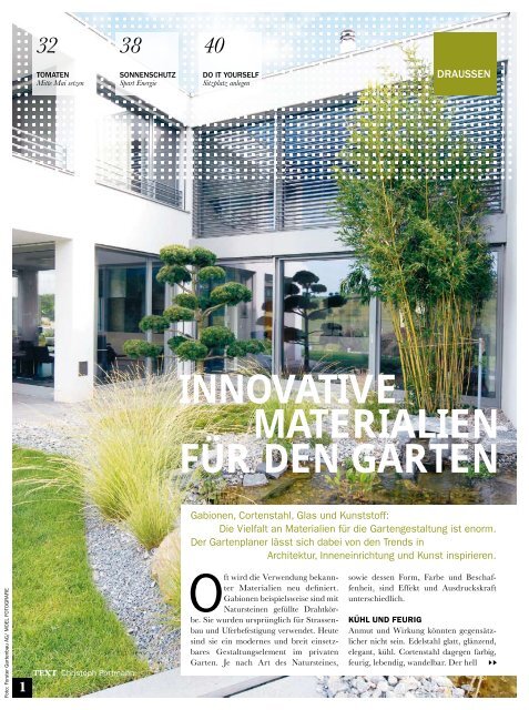 innovative materialien für den garten Forster Gärtner von Eden