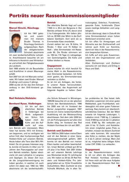 swissherdbook bulletin 2-2011-1-d