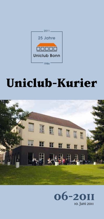 Dienstag | 12.07.2011 - Universitätsclub Bonn