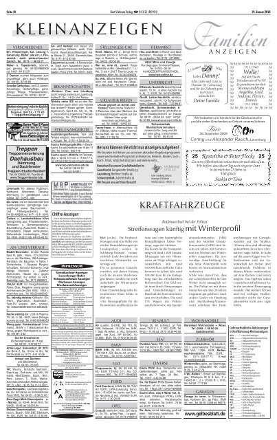 Schwarzenbeker Anzeiger - Kurt Viebranz Verlag