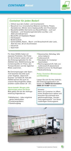 ABFUHRtermine 2013 - Abfallwirtschaft Südholstein