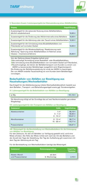 ABFUHRtermine 2013 - Abfallwirtschaft Südholstein