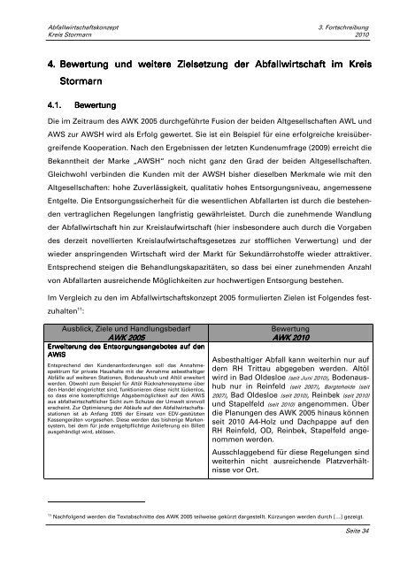 Kreises Stormarn - Abfallwirtschaft Südholstein