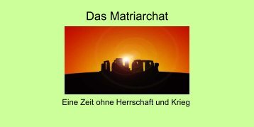 PDF-Präsentation Matriarchat - Matriarchat und Patriarchat