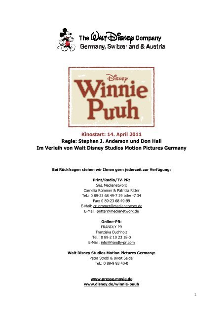 WINNIE PUUH_Presseheft_deutsch - Walt Disney Studios Motion ...