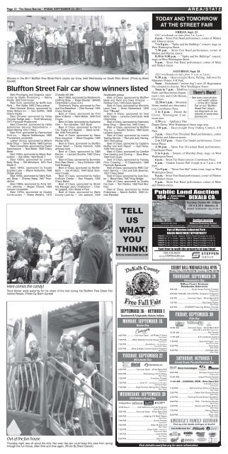 LIVE UNITED? - Bluffton News Banner