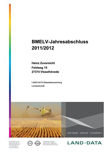 BMELV-Jahresabschluss 2011/2012 - LAND-DATA GmbH