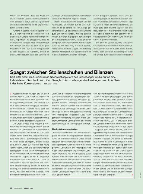 Fussball - Credit Suisse eMagazine - Deutschland