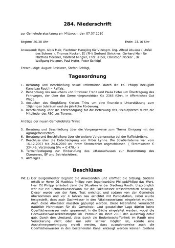 Protokoll vom 07.07.2010 (96 KB) - .PDF - Trins