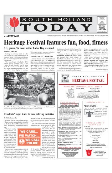 Heritage Festival features fun, food, fitness - Village of South Holland