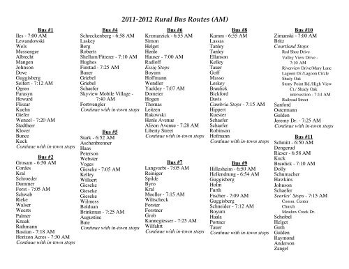 1112 Rural Routes Final.cwk (WP) - New Ulm Area Catholic Schools