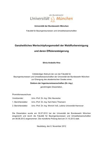 Ganzheitliches WertschÃ¶pfungsmodell der Waldflurbereinigung und ...