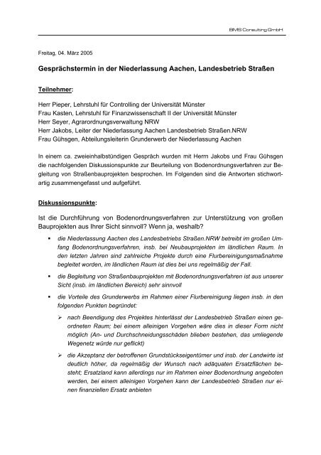 Abschlussbericht zu dem Projekt "Wirkungsorientiertes Controlling"