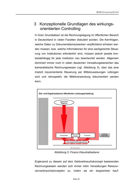 Abschlussbericht zu dem Projekt "Wirkungsorientiertes Controlling"